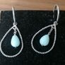 silver pandora earrings Image 3