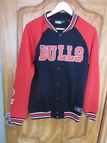 Official NBA Basketball Chicago Bulls Varsity Primark Jacket Size S