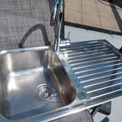 Kitchen sink and tap