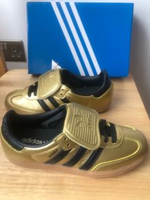 Adidas Samba LT W Gold Metallic Core Black UK 4.5 EU 37 1/3