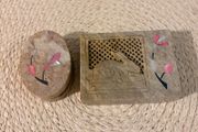 Vintage hand carved ring &amp; pen holder