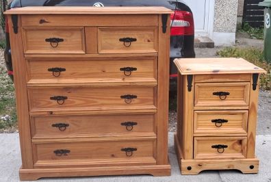 chest of drawers and 1 bedside locker