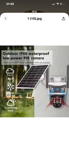 Cctv. Solar SIM card camera ptz