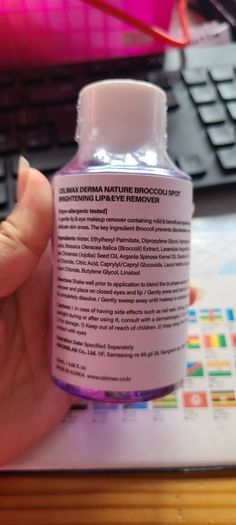 Korean Brand Celimax Lip & Eye Remover Derma Nature Broccoli Spot Brightening in 120ml