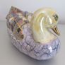 Unique Handpainted Porcelain Duck with Gold & Lustre Glazes | Perfect Gift Image 2