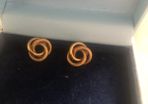 9ct gold knot earrings