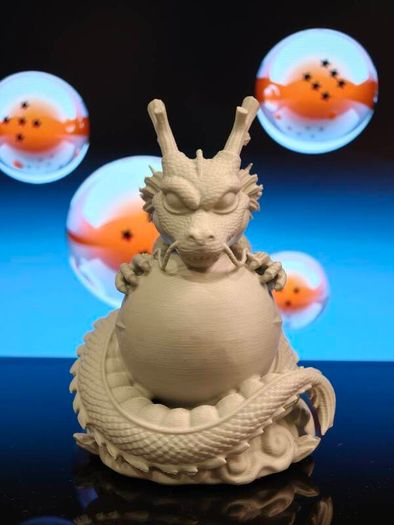 3D Printed Shenron & Dragon Ball Figurine