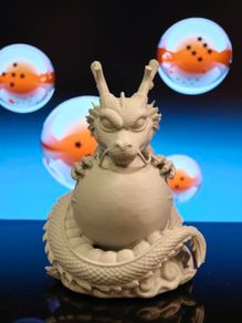 3D Printed Shenron & Dragon Ball Figurine