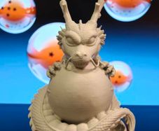 3D Printed Shenron & Dragon Ball Figurine