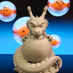 3D Printed Shenron & Dragon Ball Figurine