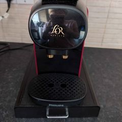 coffee maker and pod holder