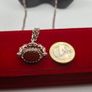 Vintage sterling silver swivel fob necklace Image 2
