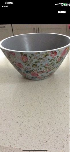 fruit bowl large shabby chic