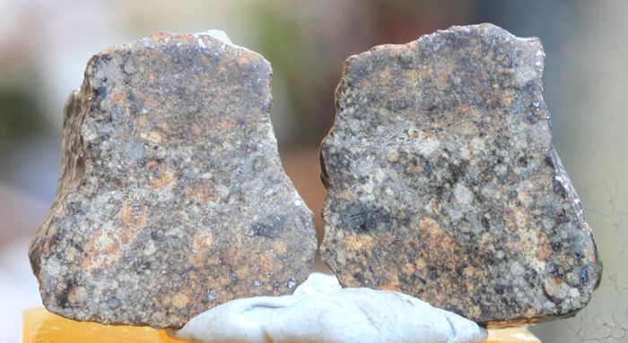 Meteorite 13.22 grams NWA 869 split in 2