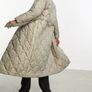 Vero Moda quilted high neck maxi puffer coat XS S Image 7