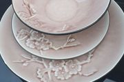 Pier 1 ...  Ceramic Stoneware Dinner Setting/... 3 Piece Setting  ..  (1) Soup/Cereal Bowl, (1) Side Plate, (1) Dinner Plate ..... (Have 2 Sets in Total at 14.00each Set)