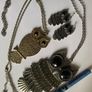 Owl earrings and matching necklaces Image 2