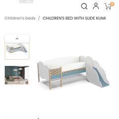 kids slide bed