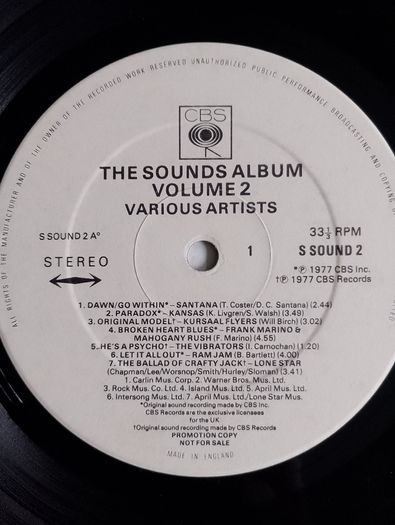 Various - Sounds Like A Good Album To Us Vinyl LP (1977) UK Compilation Sparks, The Vibrators, Aerosmith etc EX+