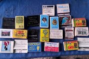 22 vintage match boxes