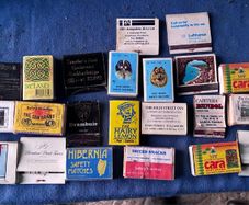 22 vintage match boxes