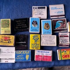 22 vintage match boxes