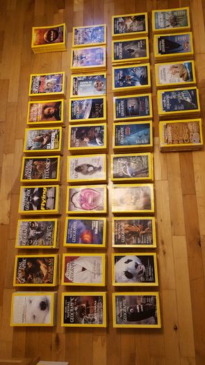 National Geographic magazines x 400 from early 20th century to 2009