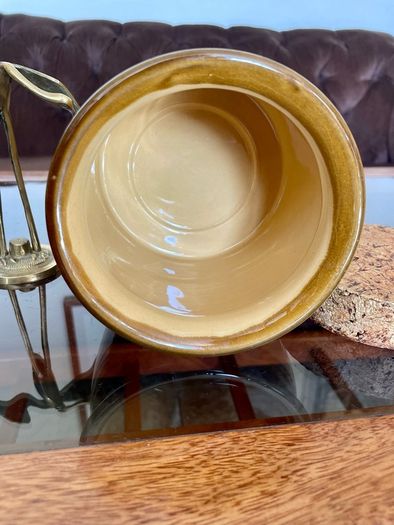 TG Green Granville Range TEA Jar Original Cork Lid Vintage Kitchen Storage 1970s