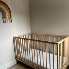 Wooden IKEA Cot - Perfect condition