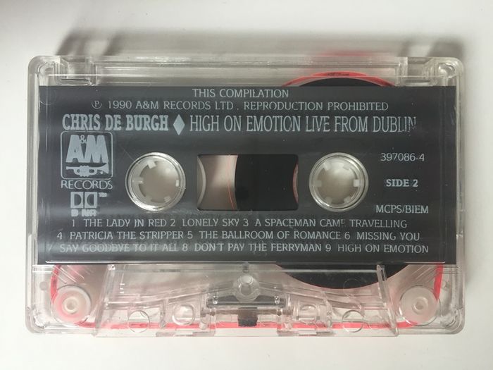 Chris De Burgh [1990] High On Emotion: Live From Dublin (Cassette Tape Album)