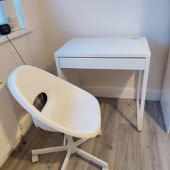 ikea desk and swivel chair