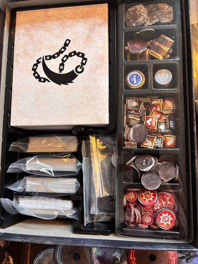 Gloomhaven: Jaws of the Lion board game, opened but excellent condition