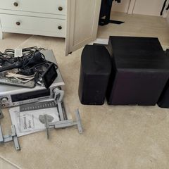 Denon AVR 1907 amp + Wharfedale speakers and 10" subwoofer