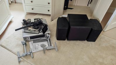 Denon AVR 1907 amp + Wharfedale speakers and 10" subwoofer