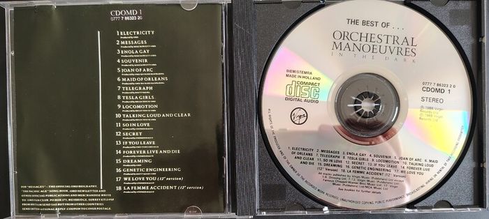 Orchestral Manoeuvres In The Dark - The Best Of CD (1998) Synth-pop EX+
