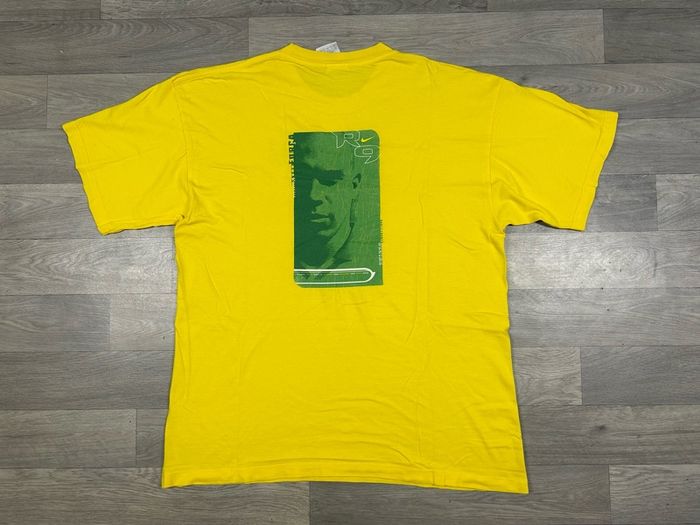 Rare Vintage 1998 Nike Ronaldo Fenomeno R9 Brazil Graphic T-Shirt Tee Mens XL