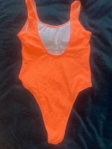 Neon orange one piece swimsuit swimsuit