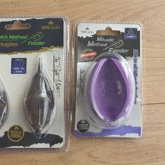 NEW - Size XL - Set of (2x60g) "Douglas" Mikado Method Feeder Q.M.F. System + Mould - Carp Tench Bream Feeder Method Pellet Dumbells Hybrid Roach