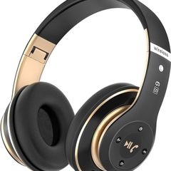 NEW SALE | Bluetooth Headphones Over Ear, 6 EQ Modes Wireless Headphones Over Ear,65 Hours Playtime Foldable Lightweight Wireless Headphones,with Built-in HD Mic, FM, SD/TF for PC/Home