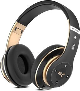 NEW SALE | Bluetooth Headphones Over Ear, 6 EQ Modes Wireless Headphones Over Ear,65 Hours Playtime Foldable Lightweight Wireless Headphones,with Built-in HD Mic, FM, SD/TF for PC/Home