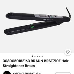 BRAUN hair straightener