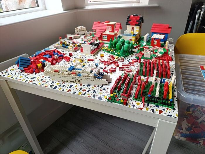 Large Vintage Lego Job Lot Bundle Bulk 70s 80s Rare