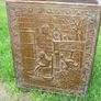 Vintage Hammered Brass Fireplace  Box 20" x 16" x 7" Image 2