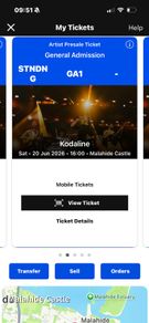 Kodaline Tickets