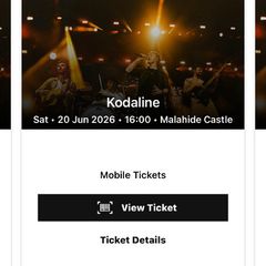 Kodaline Tickets