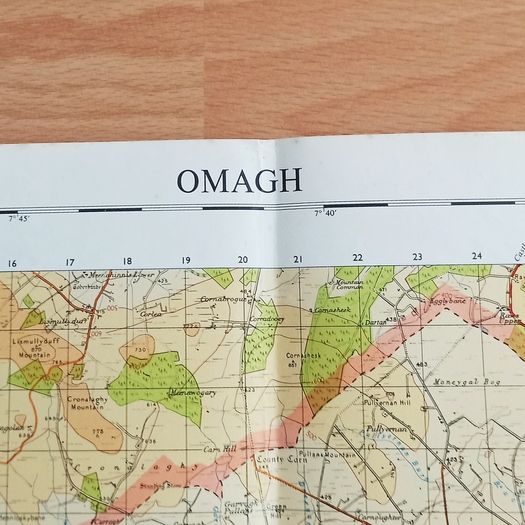 Vintage Ordnance Survey maps of Northern Ireland set of 9 maps