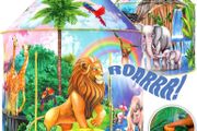 Jungle Adventure Kids Tent with Jungle Call Button, Tent for Kids, Safari Animals, Kids Play Tent, Pop Up Tents for Kids, Play Tents, Play House, Kids Tent Indoor &amp; Outdoor, Animal Toys for Kids (FREE POSTAGE)