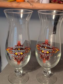 Harley Davidson cocktail glasses