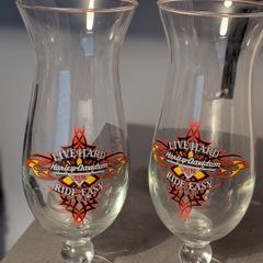 Harley Davidson cocktail glasses