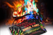 Magical Flames Create Colorful &amp; Vibrant Flames for Fire Pit 25 Pack Campfire, Bonfire, Outdoor Fireplace Magical, Colorful, Rainbow, Mystic Flames